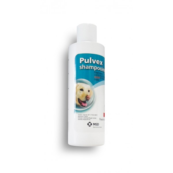 Pulvex Shampooing Chiens Puces Aoutats Poux En Flacon De 200 Ml