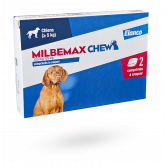 Milbemax Chew 12,5 mg/125 mg 2 comprimés à croquer